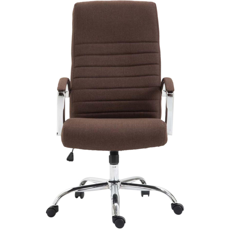 Silla de oficina Valais XL de tela Marrón