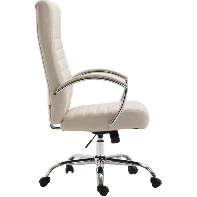 Fauteuil de bureau Valais tissu crème