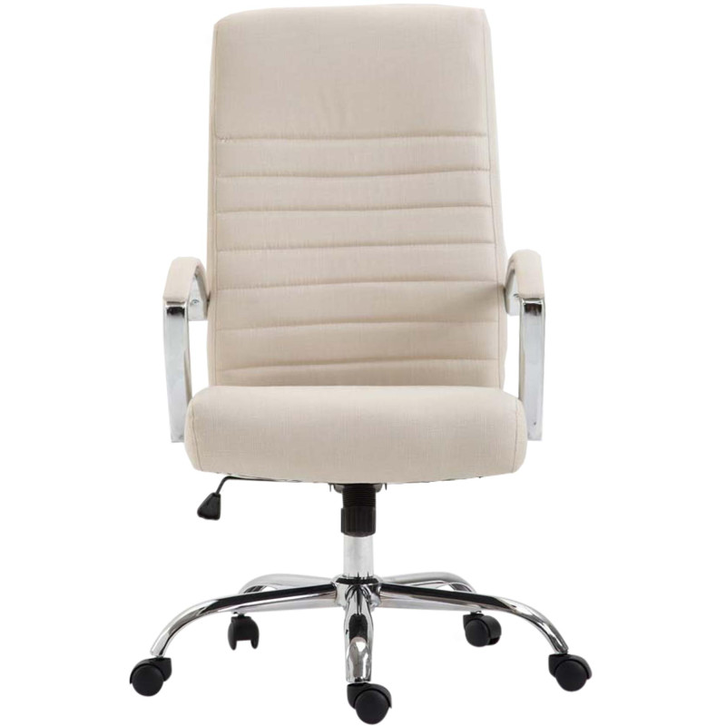 Fauteuil de bureau Valais tissu crème