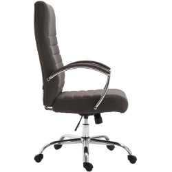 Fauteuil de bureau Valais en tissu gris foncé