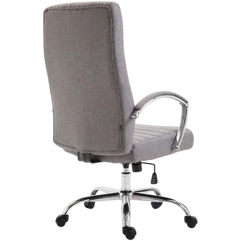 Fauteuil de bureau Valais en tissu gris