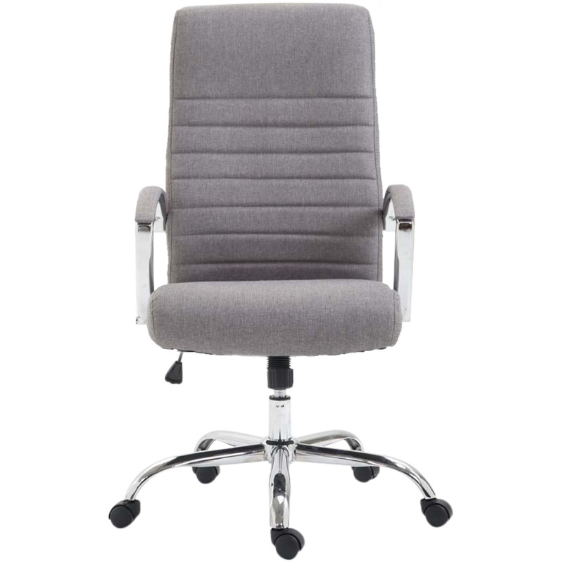 Fauteuil de bureau Valais en tissu gris