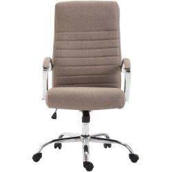 Fauteuil de bureau Valais tissu taupe