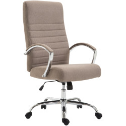Fauteuil de bureau Valais tissu taupe