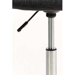 Fauteuil de bureau Emil en tissu gris foncé