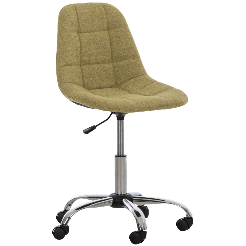 Fauteuil de bureau Emil en tissu vert