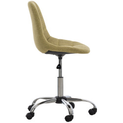 Fauteuil de bureau Emil en tissu vert
