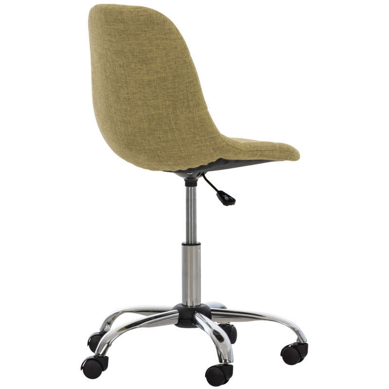 Fauteuil de bureau Emil en tissu vert