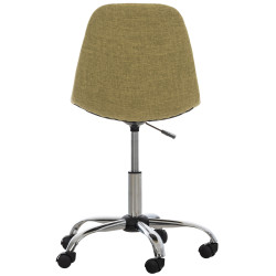 Fauteuil de bureau Emil en tissu vert