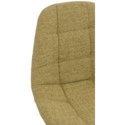 Chaise de bureau Emil, tissu, verte