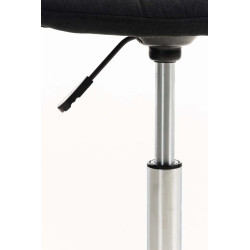 Chaise de bureau Emil, tissu noir