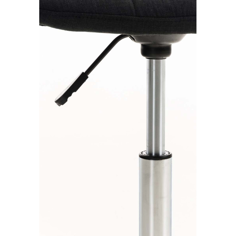 Chaise de bureau Emil, tissu noir