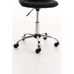 Fauteuil de bureau Emil en tissu noir