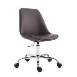 Fauteuil de bureau Toulouse, simili cuir marron
