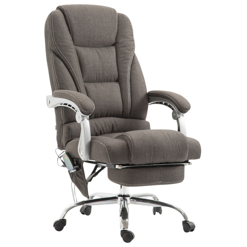 Fauteuil de bureau Pacific avec fonction massage, gris fonc?