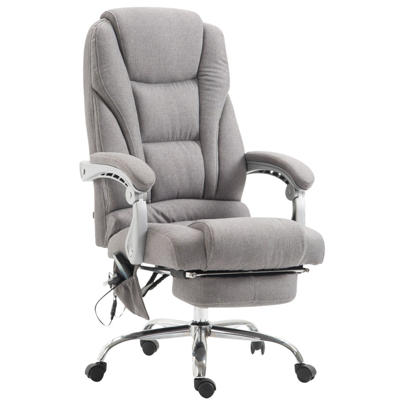 Fauteuil de bureau Pacific avec fonction massage, gris