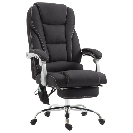 Fauteuil de bureau Pacific avec fonction massage, noire
