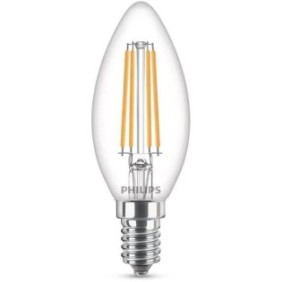 Philips ampoule LED Equivalent 60W E14 Blanc chaud Non dimmable, Verre