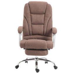 Fauteuil de bureau Pacific en tissu marron