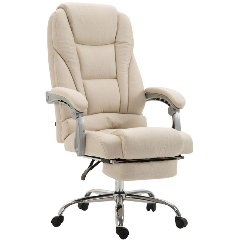 Fauteuil de bureau Pacific tissu crème