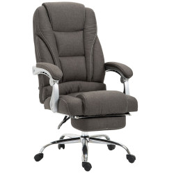 Fauteuil de bureau Pacific en tissu gris foncé