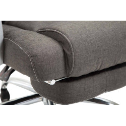 Fauteuil de bureau Pacific en tissu gris foncé