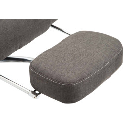 Chaise de bureau Pacific, tissu gris fonc?