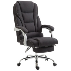 Fauteuil de bureau Pacific en tissu noir