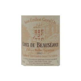 Croix de Beausejour 2007 Saint-Emilion Grand Cru - Vin rouge de Bordeaux