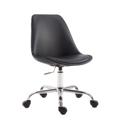 Fauteuil de bureau Toulouse, simili cuir noir