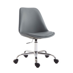 Fauteuil de bureau Toulouse, simili cuir gris