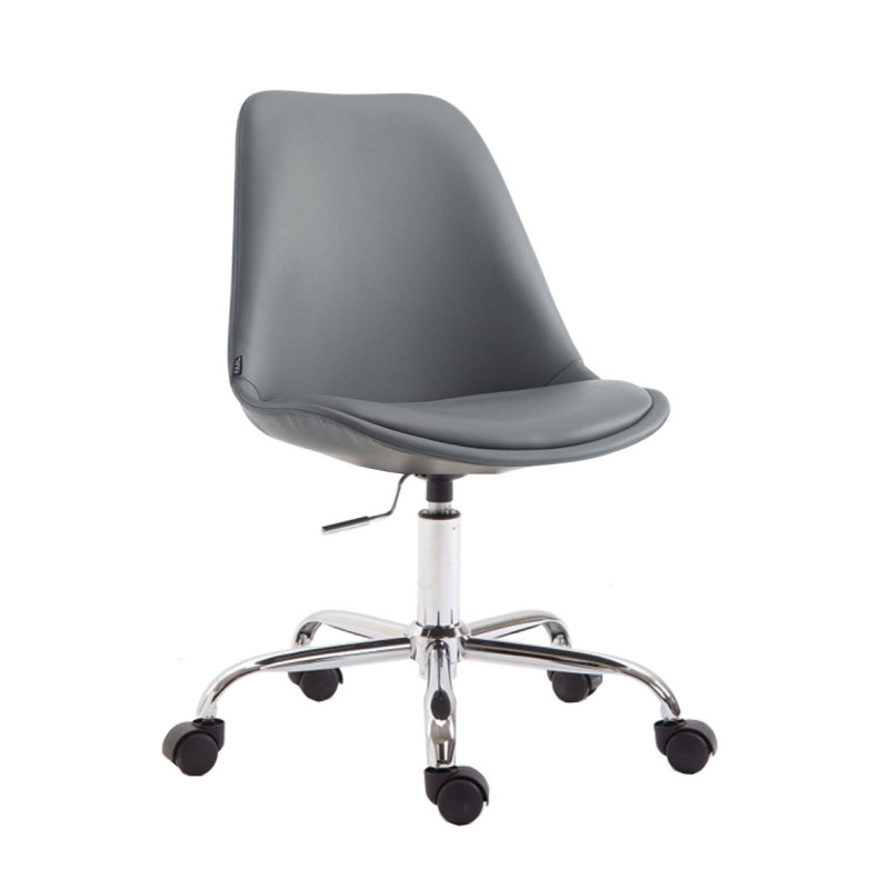 Fauteuil de bureau Toulouse en similicuir gris