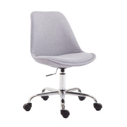 Fauteuil de bureau Toulouse en tissu gris