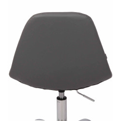 Fauteuil de bureau Reims, simili cuir gris