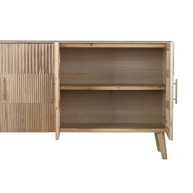 Buffet DKD Home Decor Doré Marron Clair Bois de paulownia Bois MDF 157 x 40 x 80 cm