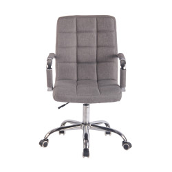Fauteuil de bureau Deli en tissu gris