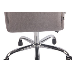 Fauteuil de bureau Deli en tissu gris