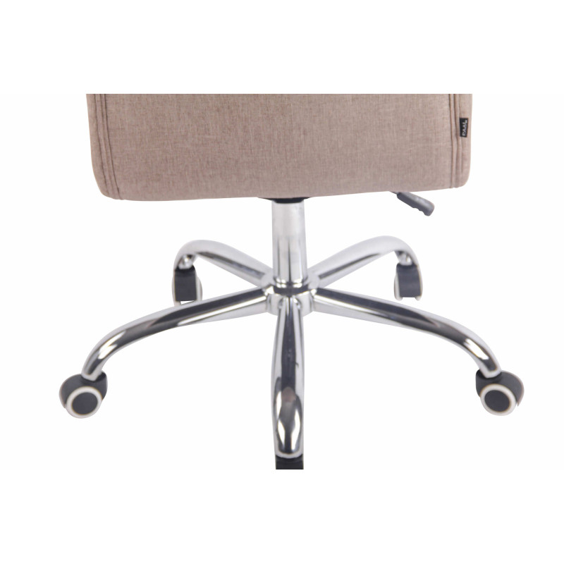 Fauteuil de bureau Deli tissu taupe