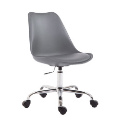 Fauteuil de bureau Toulouse, plastique gris