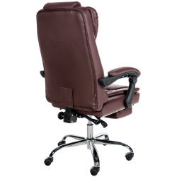Fauteuil de bureau Oxygen en cuir artificiel bordeaux