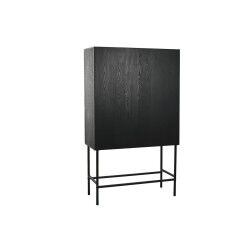 Armoire Home ESPRIT Blanc Noir Métal Sapin 100 x 40 x 170 cm