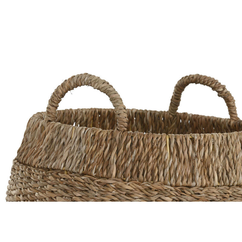 Set de basket Home ESPRIT Naturel Métal Herbier marin Boho (3 Pièces)