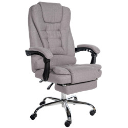 Fauteuil de bureau Oxygen tissu gris