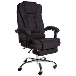 Chaise de bureau Oxygen, tissu noir