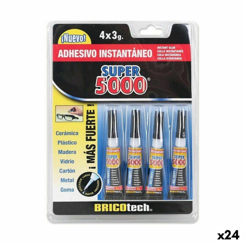 Adhésif instantané Bricotech Super 5000 3 g (24 Unités)