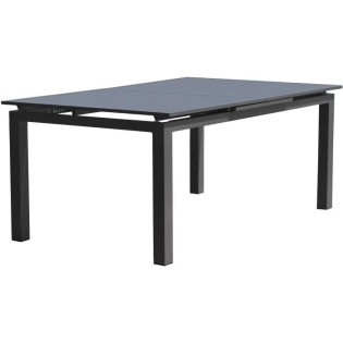 Table de jardin rectangulaire extensible - Gris anthracite - Aluminium  - 10 personnes - 180/240 x 100 cm - MIAMI - DCB GARDEN