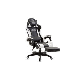 Fauteuil de bureau Ignite, noir/blanc, similicuir