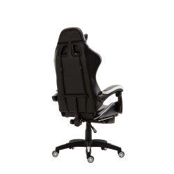 Fauteuil de bureau Ignite, similicuir, noir et blanc