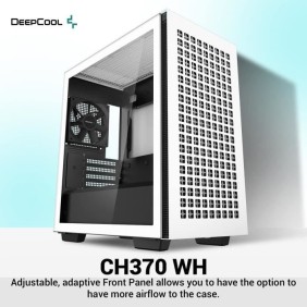 Boitier PC sans alimentation - DEEPCOOL CH370 (Blanc) - Mini tour - Format Micro-ATX