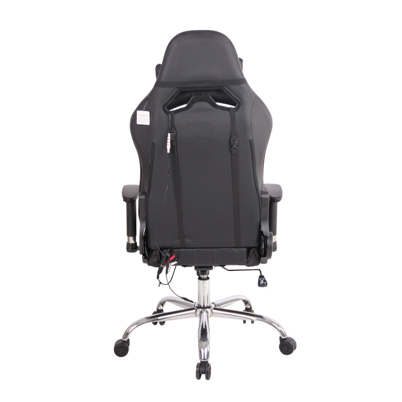 Chaise de bureau Limit XM en similicuir noir/marron